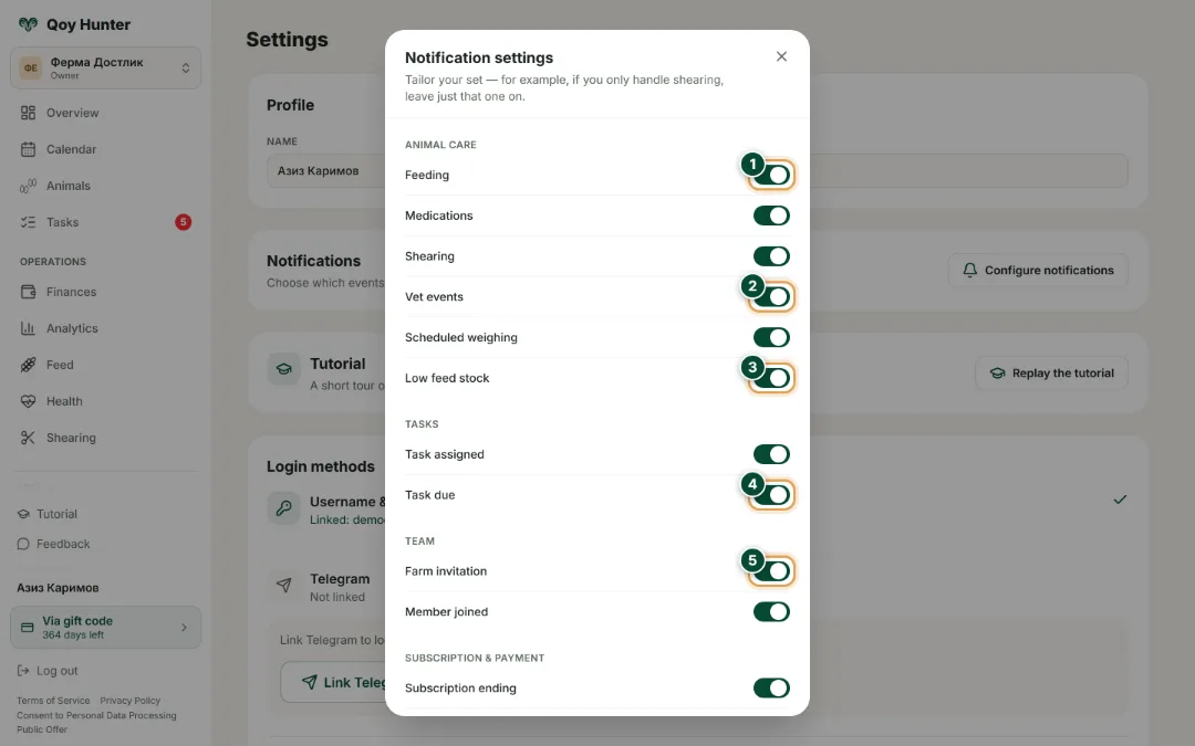 Notifications and settings — Notification settings: How to use it — QoyHunter