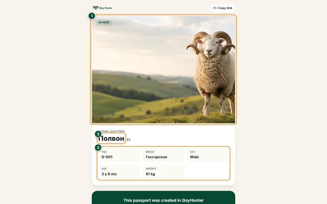 QR tags and animal passport — The public animal passport: How to use it — QoyHunter
