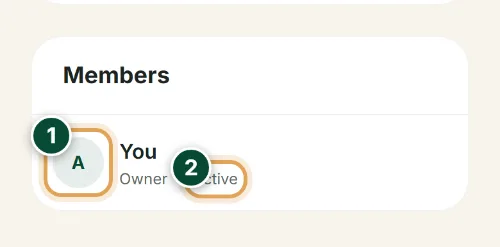 Team and access — Farm members: How to use it (Phone) — QoyHunter