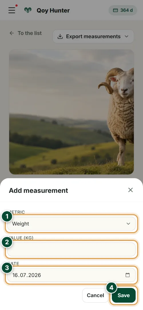 Weighing and weight gain — New weighing: How to use it (Phone) — QoyHunter