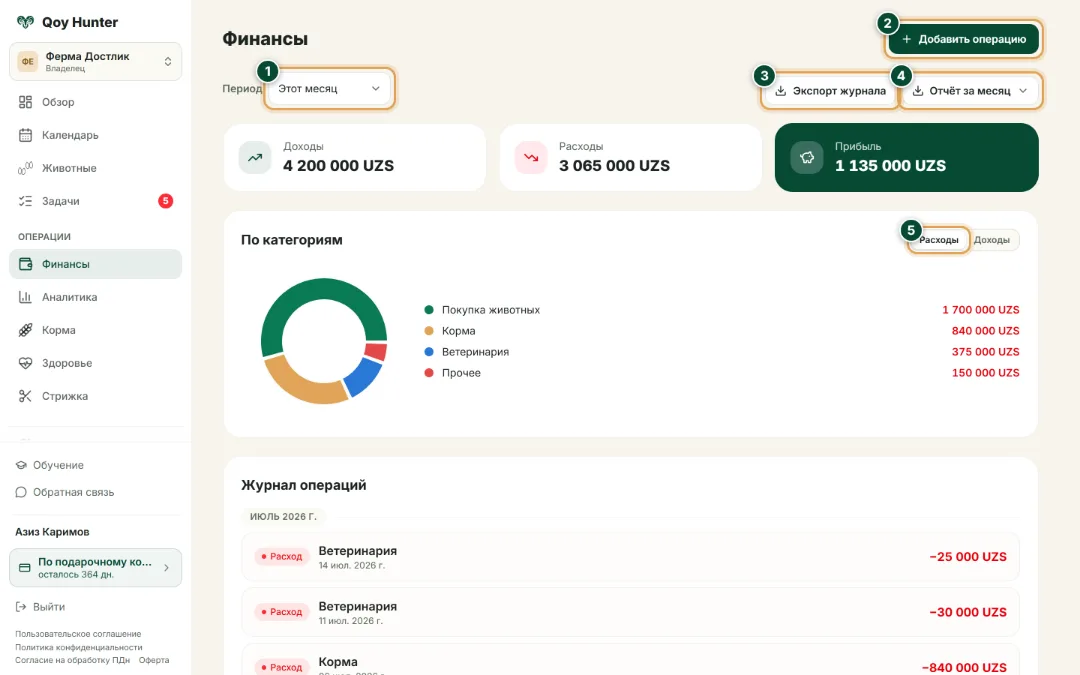 Финансы и прибыль — Экран «Финансы»: Как пользоваться — QoyHunter